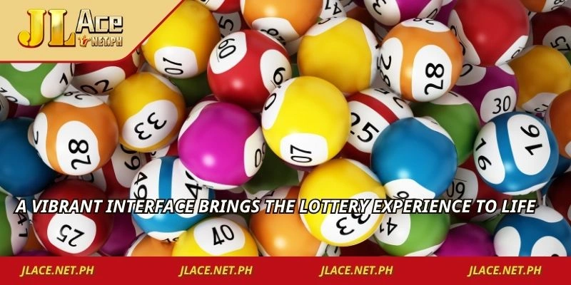A vibrant interface brings the lottery experience to life