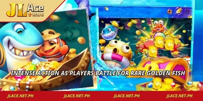 Intense action as players battle for rare golden fish