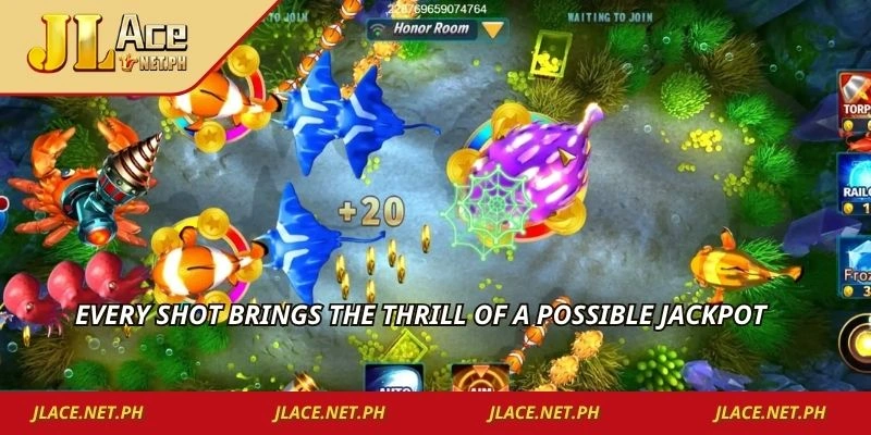 Every shot brings the thrill of a possible jackpot