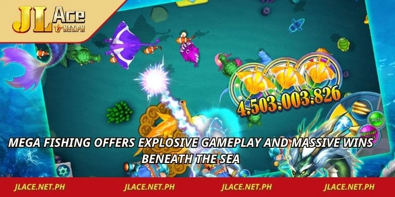 Mega Fishing offers explosive gameplay and massive wins beneath the sea