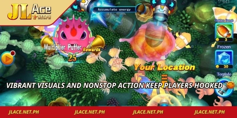 Vibrant visuals and nonstop action keep players hooked