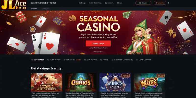 Seasonal Casino Promotion Interface